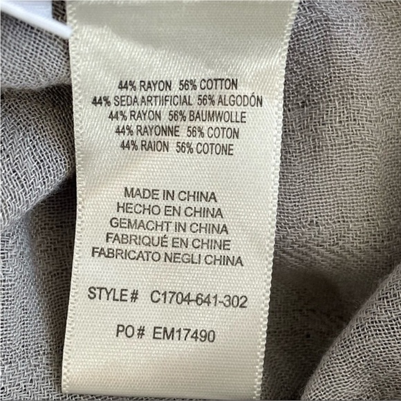 Cloth & Stone Plaid Tie Top - Picture 6 of 7